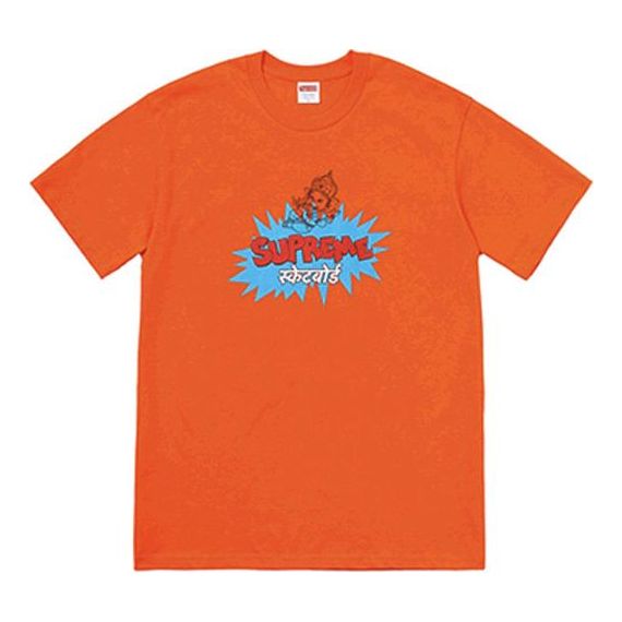 Supreme SS18 Ganesha Tee Orange Thailand Short Sleeve Unisex SUP-SS18-505
