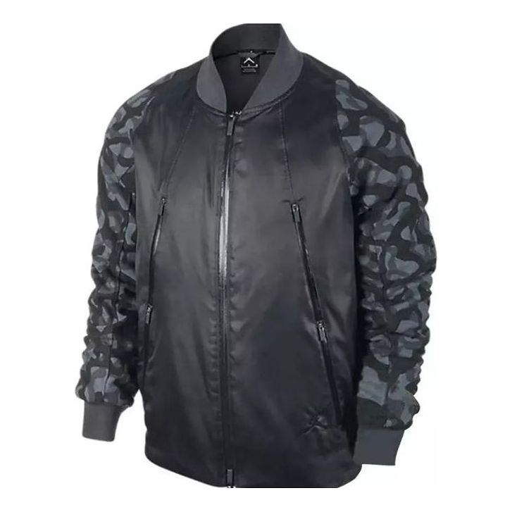 Air Jordan Flight Hall Of Fame Basketball Jacket 'Black' 716847-010