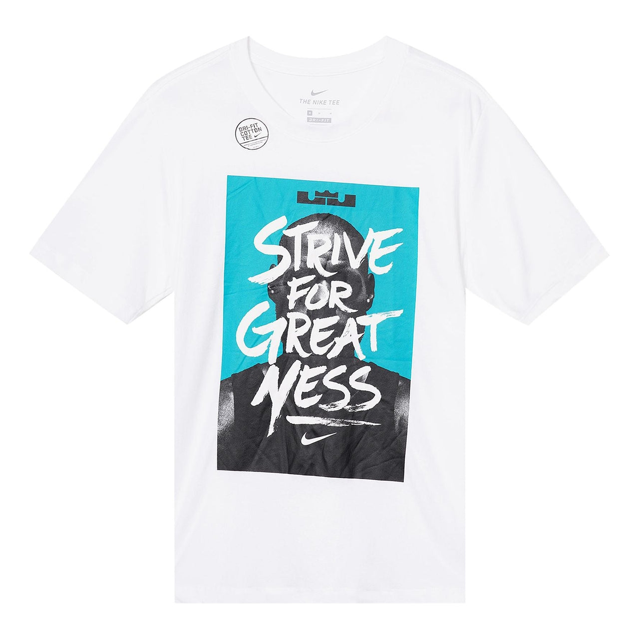 Nike LeBron James Printing Sports Short Sleeve White BQ3625-100