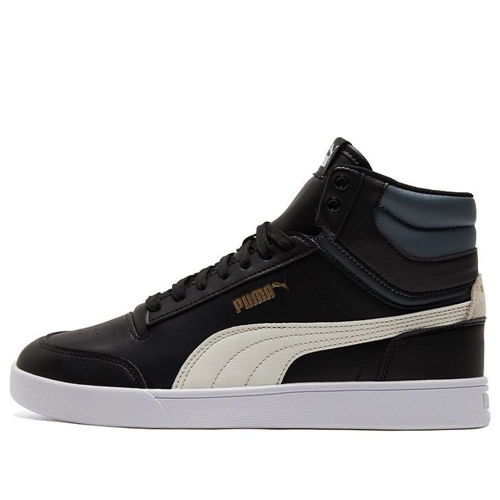PUMA Unisex Shuffle Mid-Top Sneakers Black/White 380748-07