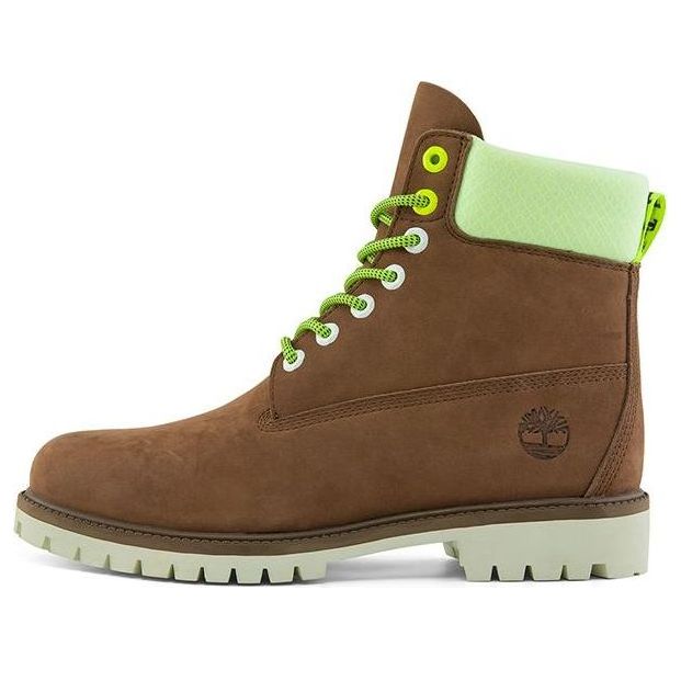Timberland Hi-Vis Heritage 6 Inch Waterproof Wide Fit Boot 'Dark Purple' A2HXSW
