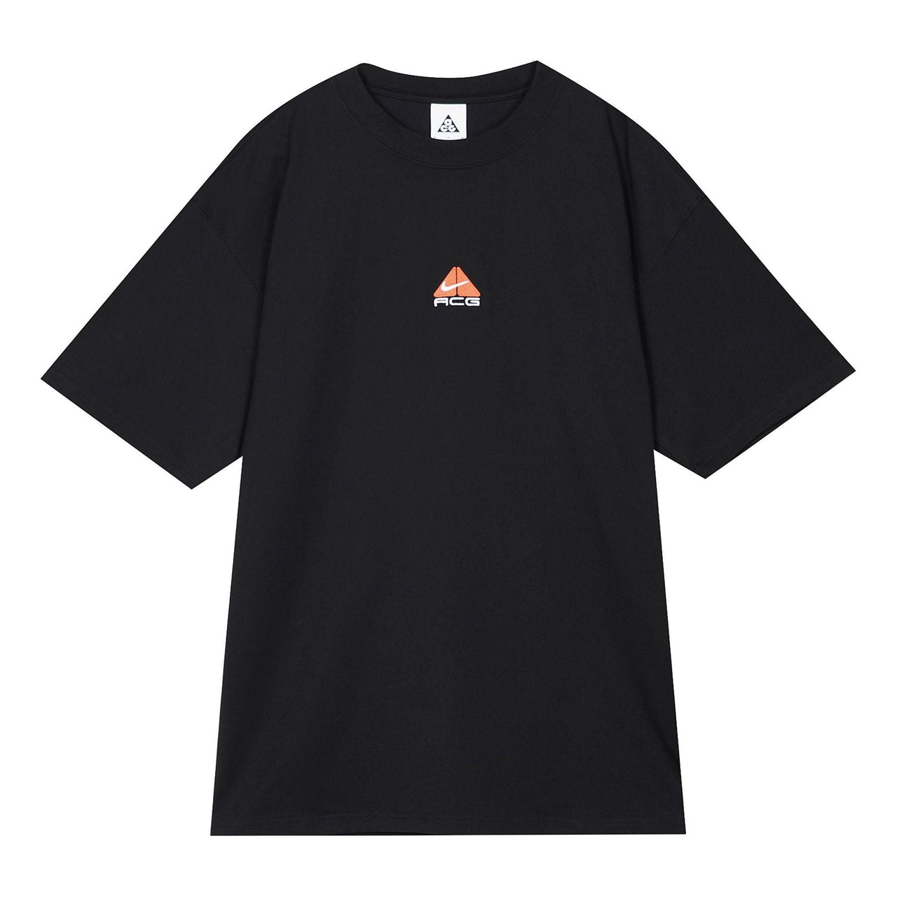 Nike ACG Logo Embroidered Pattern Loose Round Neck Short Sleeve Black DQ1815-010