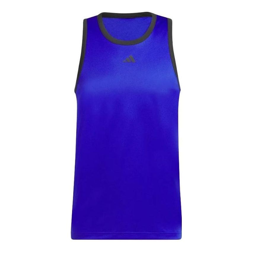 adidas Legends Basketball 3-Stripes Tank Top 'Lucid Blue' IC2458