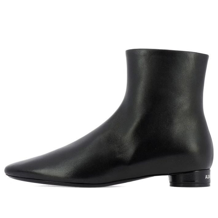 (WMNS) Balenciaga Ankle Boots 'Black Leather' 590993WA8F41006