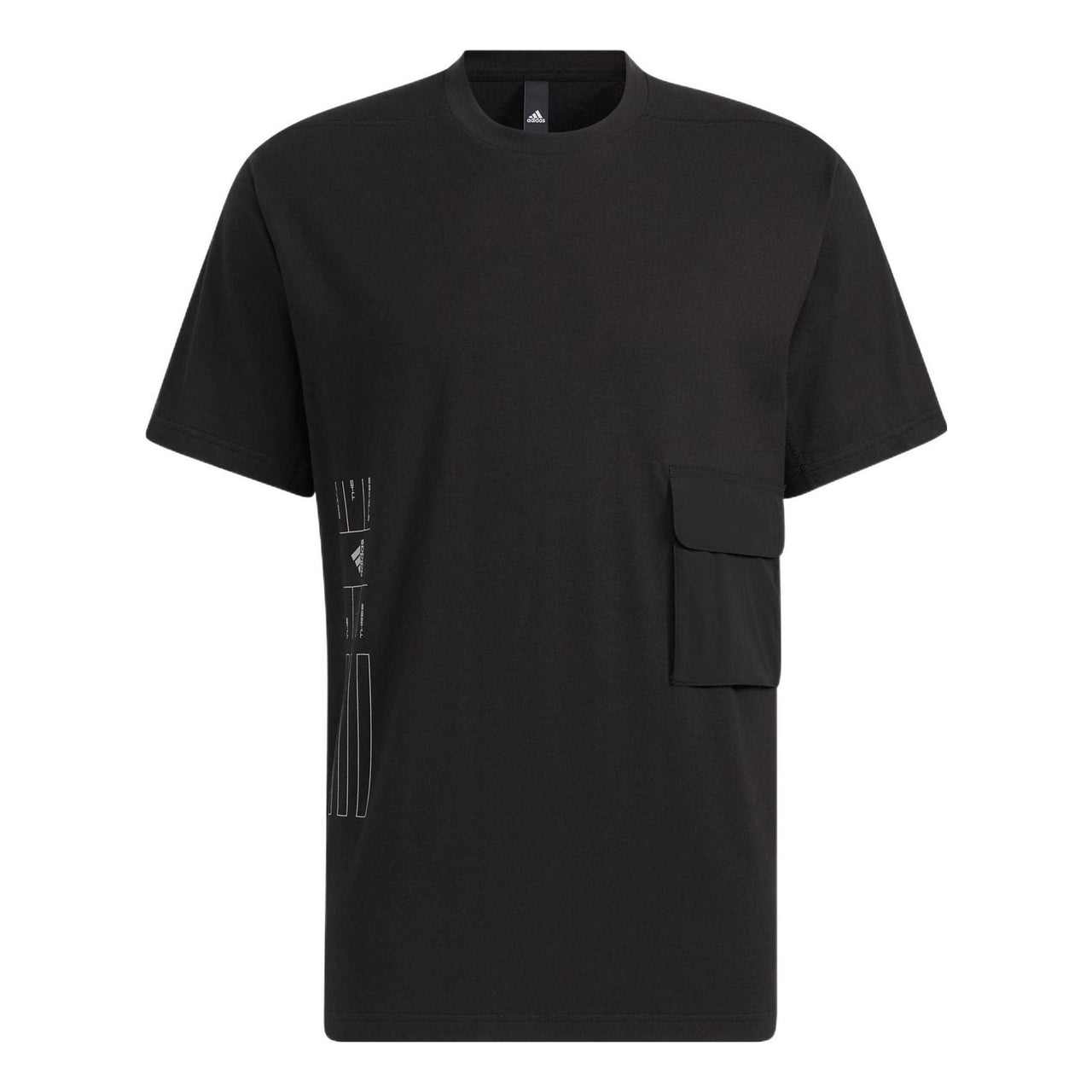 adidas Th Hvcot Tee Solid Color Sports Short Sleeve Black HE9945