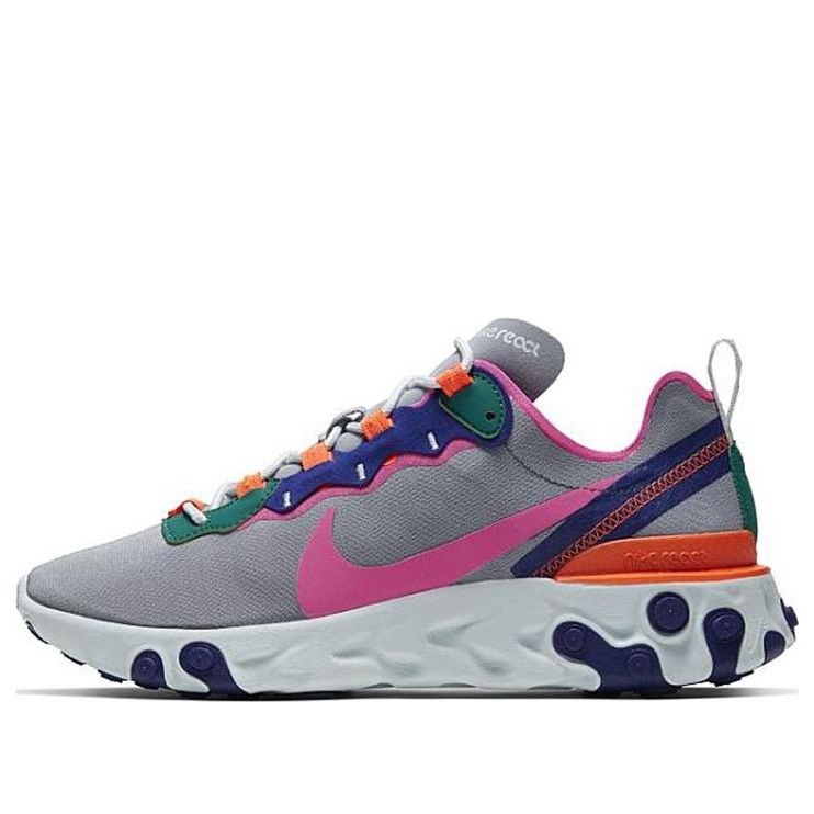 (WMNS) Nike React Element 55 'Wolf Grey Fuchsia' BQ2728-006