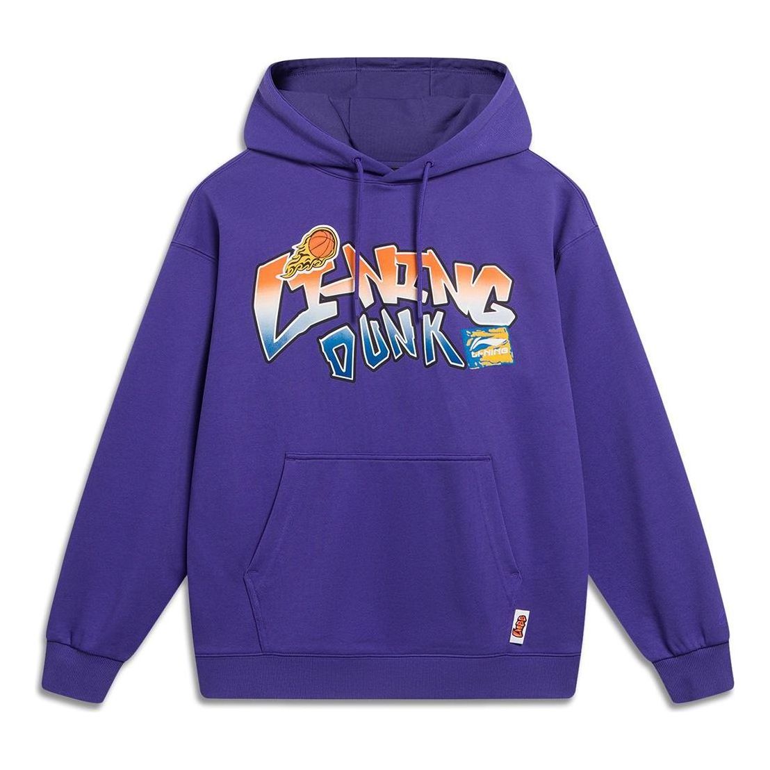Li-Ning Hoops Cartoon Graphic Hoodie 'Purple' AWDT551-2