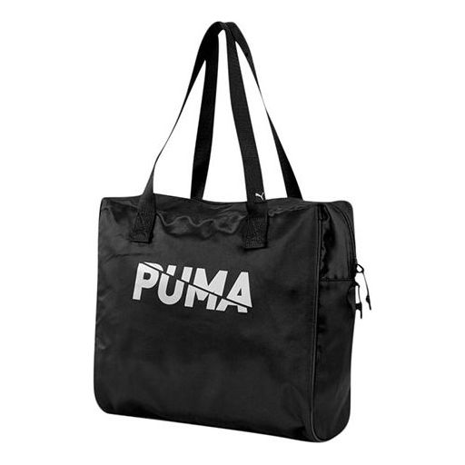 (WMNS) PUMA Core Base Large Shopper Bag 'Black White' 077377-01