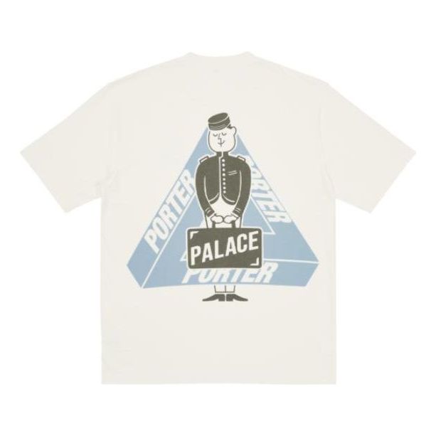 Palace X Portor SS23 Logo T-Shirt 'White' PLC23S2006