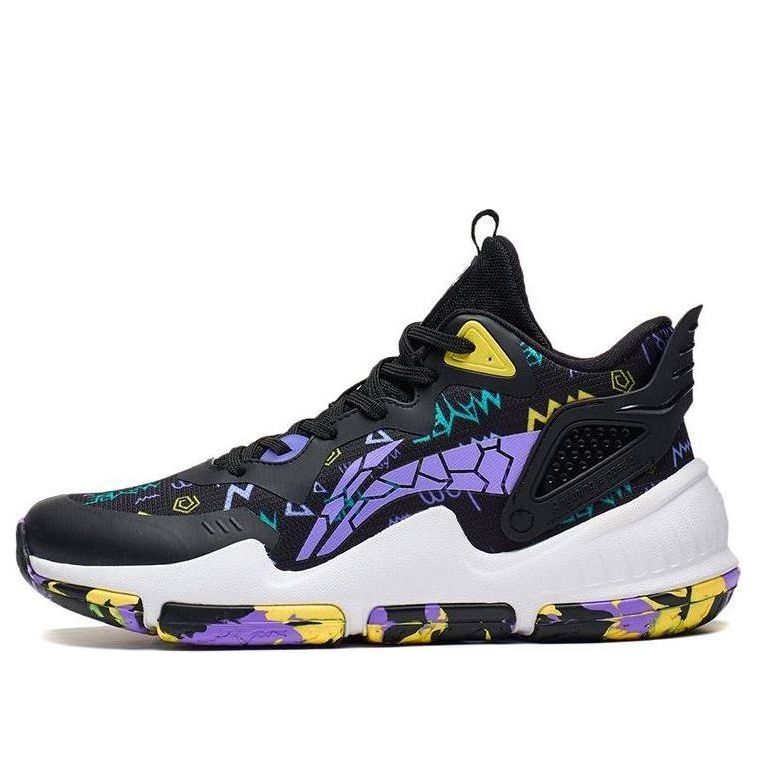 (GS) Li-Ning Athletic Training Basketball Shoes 'Black Purple' YKBS104-13