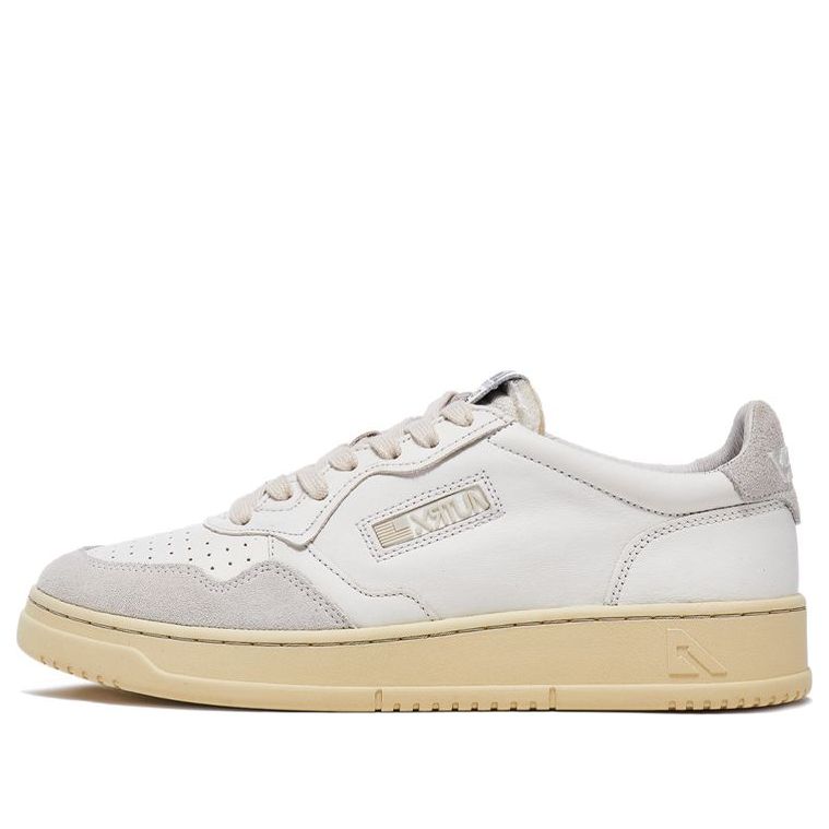 Autry Open Low Leather Suede 'White' AOLM-CE10