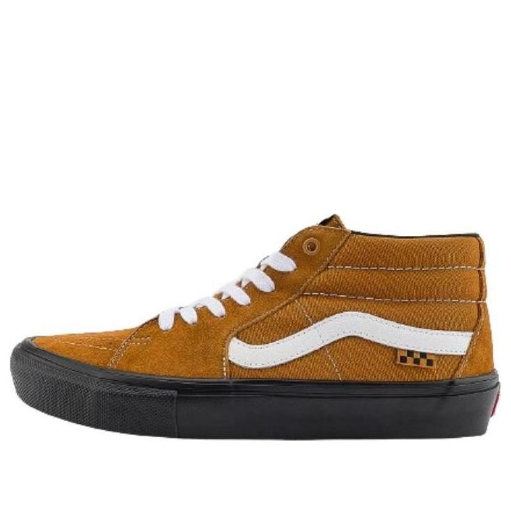 Vans Skate Grosso Pig Suede 'Brown Black White' VN0A5FCGY49