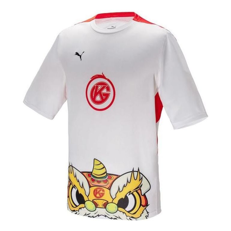 PUMA 2022 KPL T-Shirt 'White Red Yellow' 605761-05