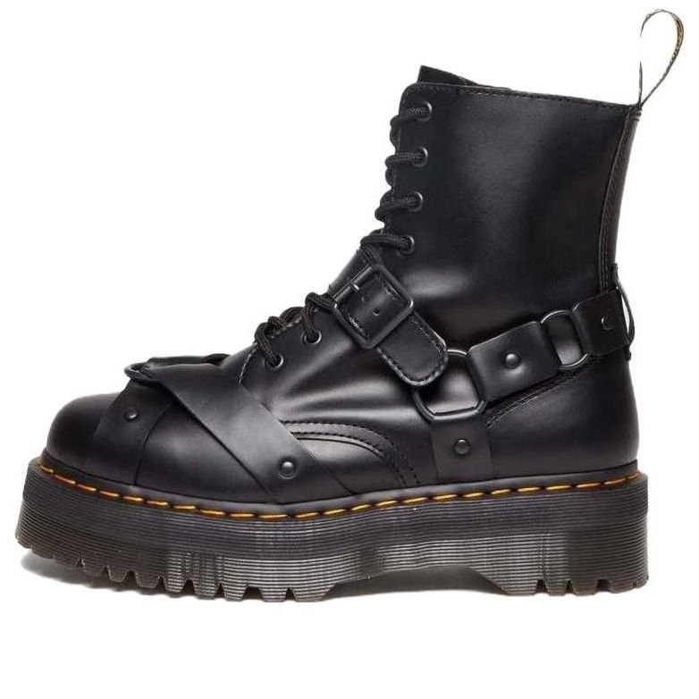 Dr. Martens Jadon Harness Leather Platform Boots 'Black' 30812001