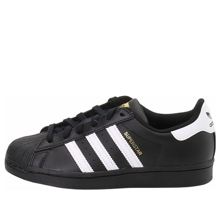 (GS) adidas originals Superstar Shoes 'Black' EF5398