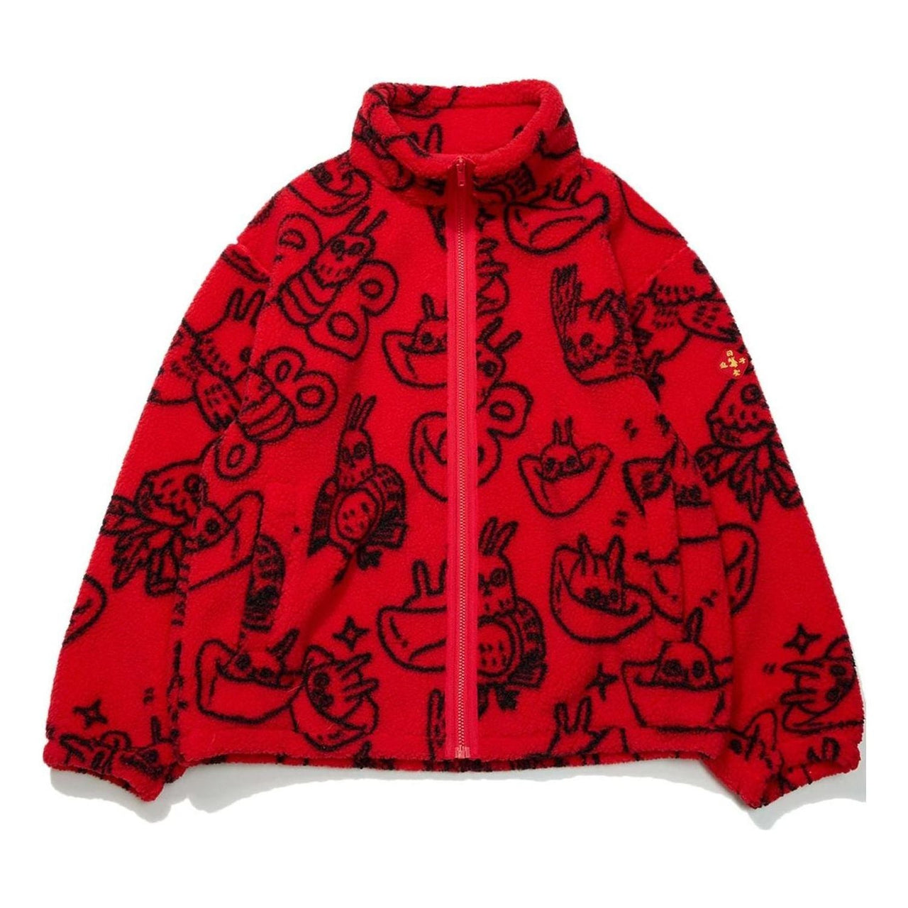 Li-Ning Rijindoujin Fleece Track Jacket 'Red' AFDT007-2
