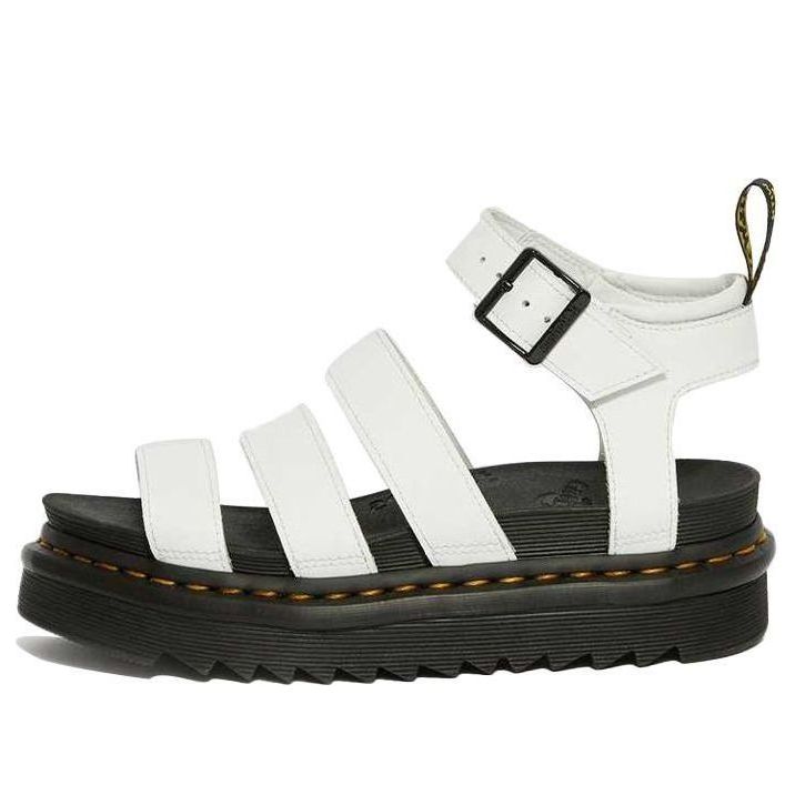 (WMNS) Dr. Martens Blaire Leather Strap Sandals White 25768100