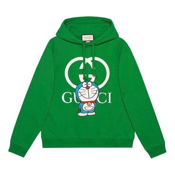 Gucci x Doraemon Cotton Hoodie 'Green' 646953-XJDE1-3229