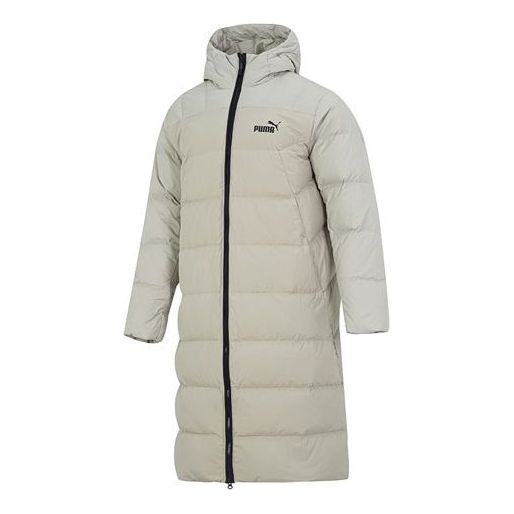 PUMA Hooded Down Coat Jacket 'White' 672435-68