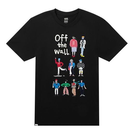 (WMNS) Vans OTW Synjiayi Printing Short Sleeve Black VN0A4MNLBLK