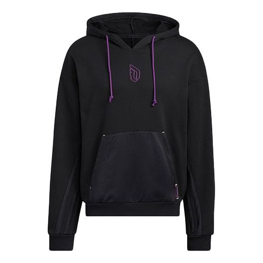 adidas Dame 8 Inn Hdy Basketball Sports Hooded Pullover Long Sleeves Black HE5464
