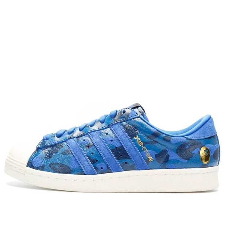adidas x A Bathing Ape Undeafeated Superstar 80s 'Blue Camo' S74775