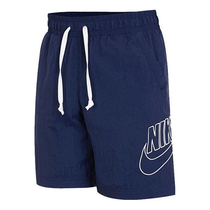 Nike Sportswear Alumni Logo Shorts 'Blue' DB3811-410