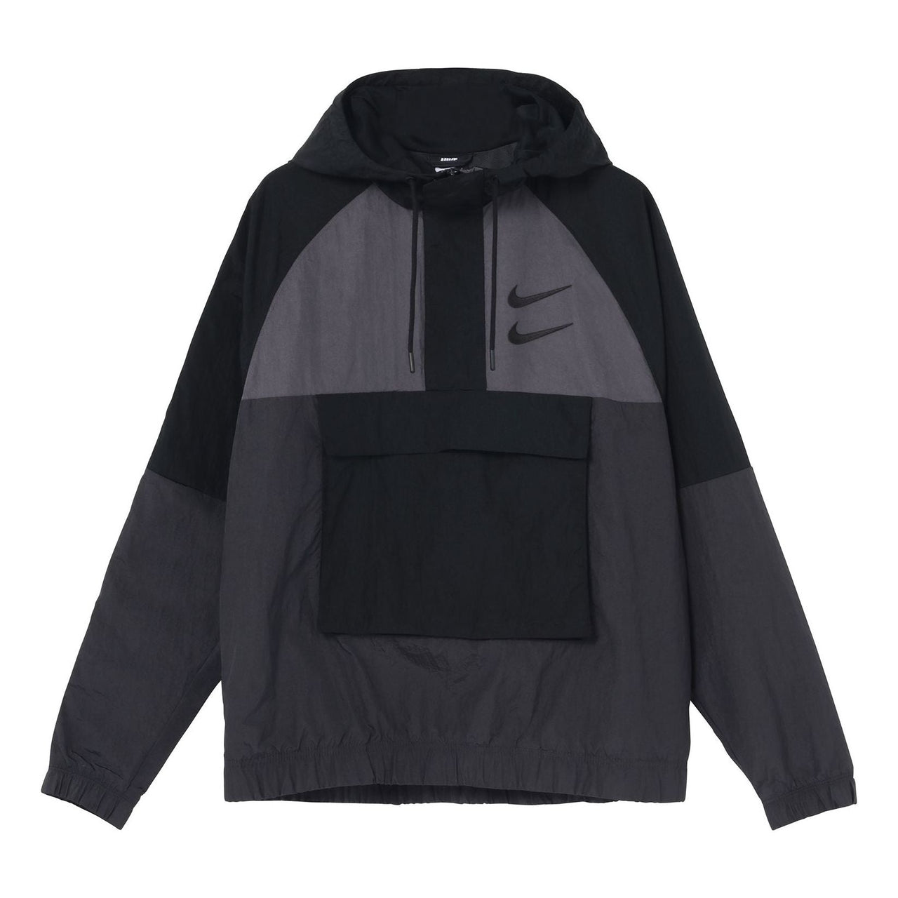 Men's NikeAs Nsw Swoosh Jkt Wvn Nfs Casual Sports Woven Jacket Autumn Black DJ0477-011