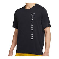 Men's Nike Running Sports Breathable Short Sleeve Black T-Shirt DA1316-010
