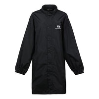 Balenciaga Logo Intarsia Raincoat 'Black' 681449TLO061000