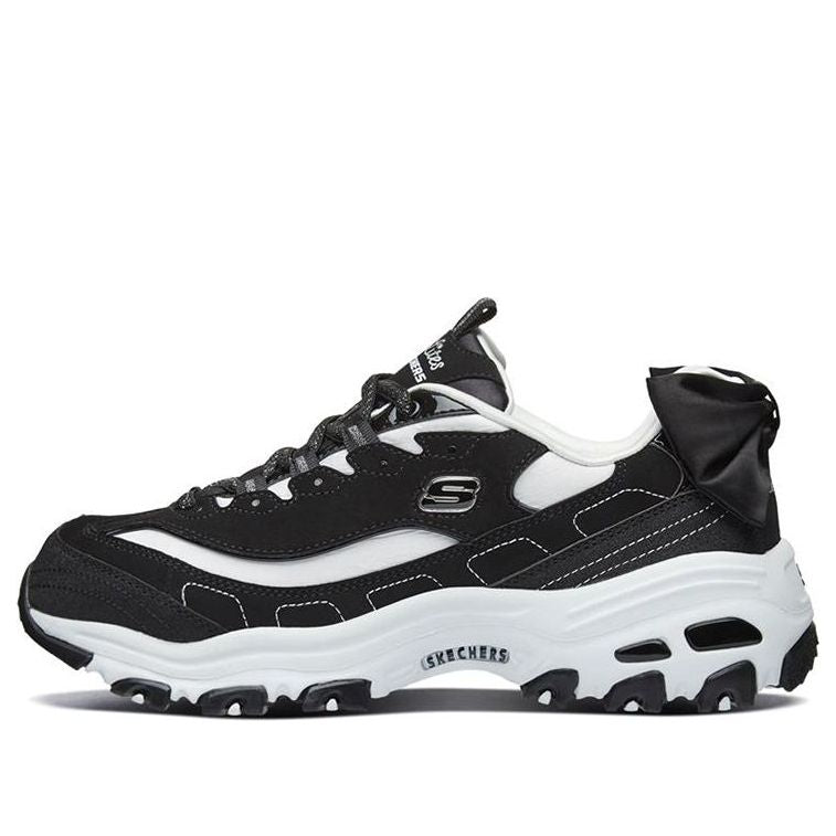 (WMNS) Skechers D Lites 1.0 Running Shoes 'Black White' 13168-BKW