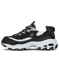 (WMNS) Skechers D Lites 1.0 Running Shoes 'Black White' 13168-BKW