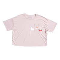 (WMNS) Nike Athleisure Casual Sports Loose Version Short Sleeve Pink Red CJ3481-699