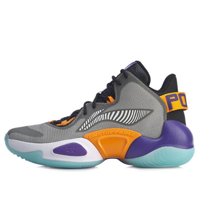 Li-Ning Power 6 Premium Mid x CBA 'Gray Black Orange' ABAP067-1