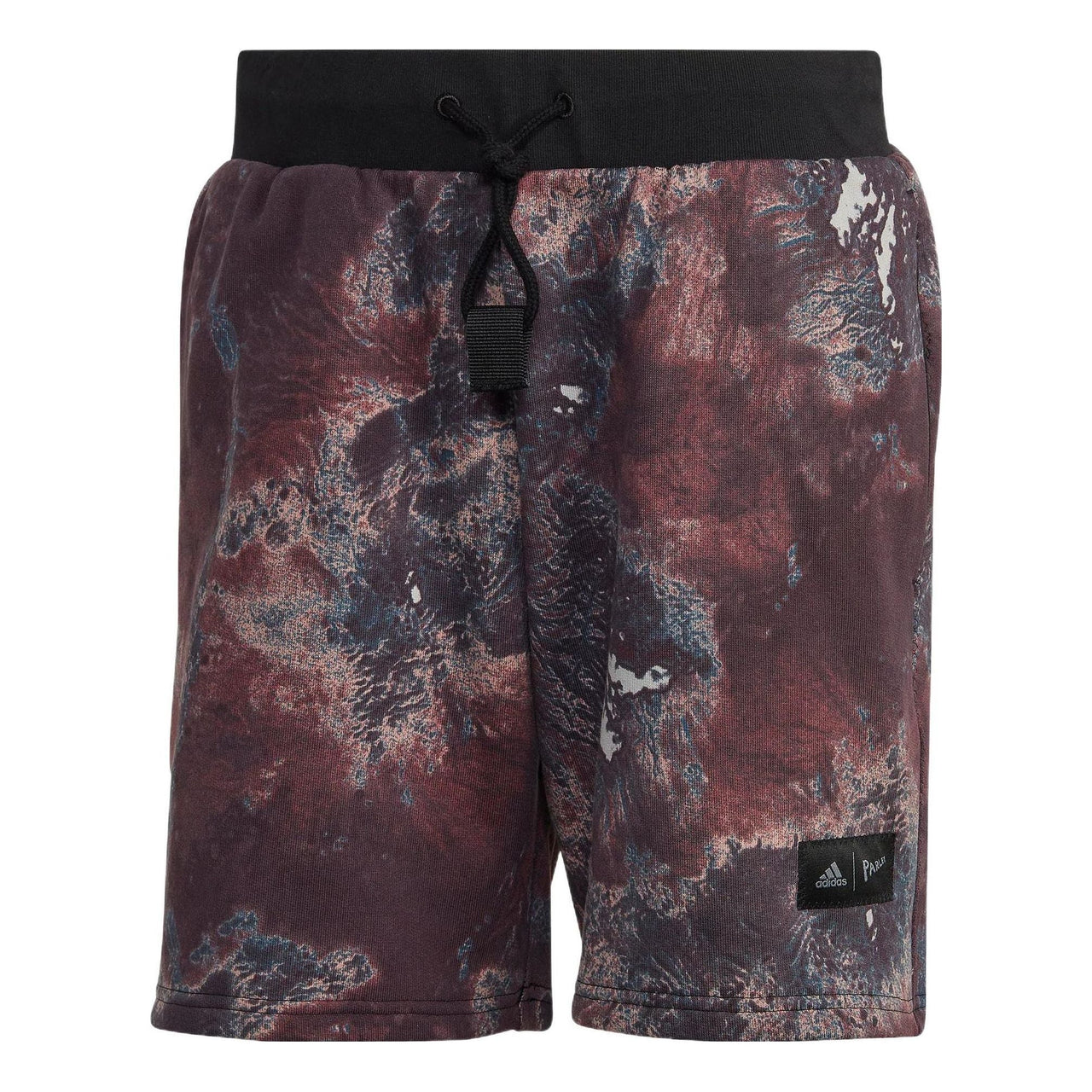 Men's adidas x Parley Crossover Loose Paint Splash Effect Printing Sports Shorts Khaki Brown HK4513