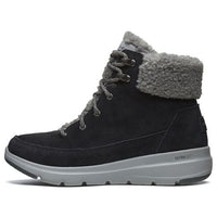 (WMNS) Skechers Glacial Ultra 'Black' 16677-BKGY