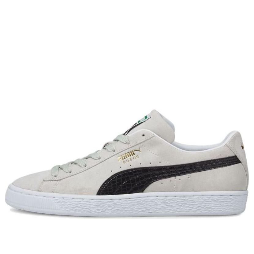 PUMA Suede Croc Retro Casual Skateboarding Shoes Unisex Gray White 384852-02