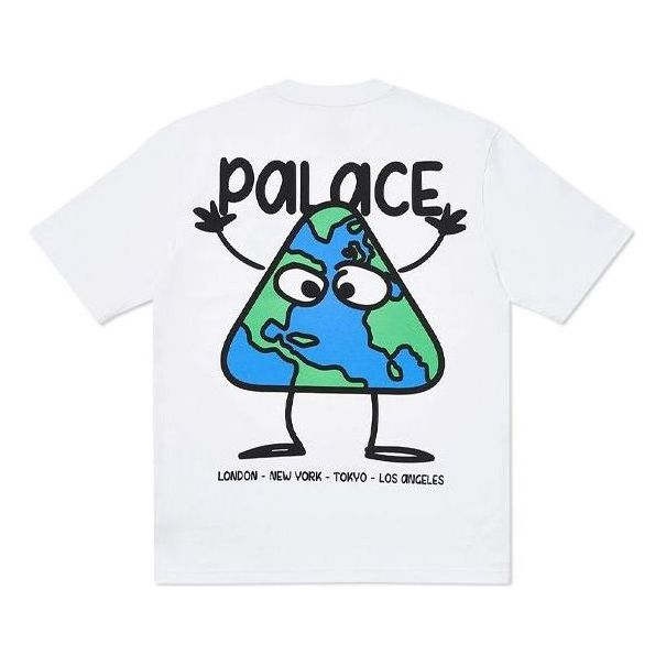 Palace Globlerone T-Shirt 'White' P18TS150