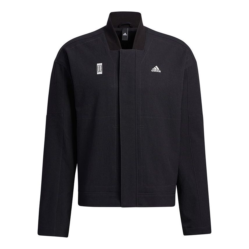 adidas Series WJ JKT Denim Training Sports Logo Jacket Black GP0904