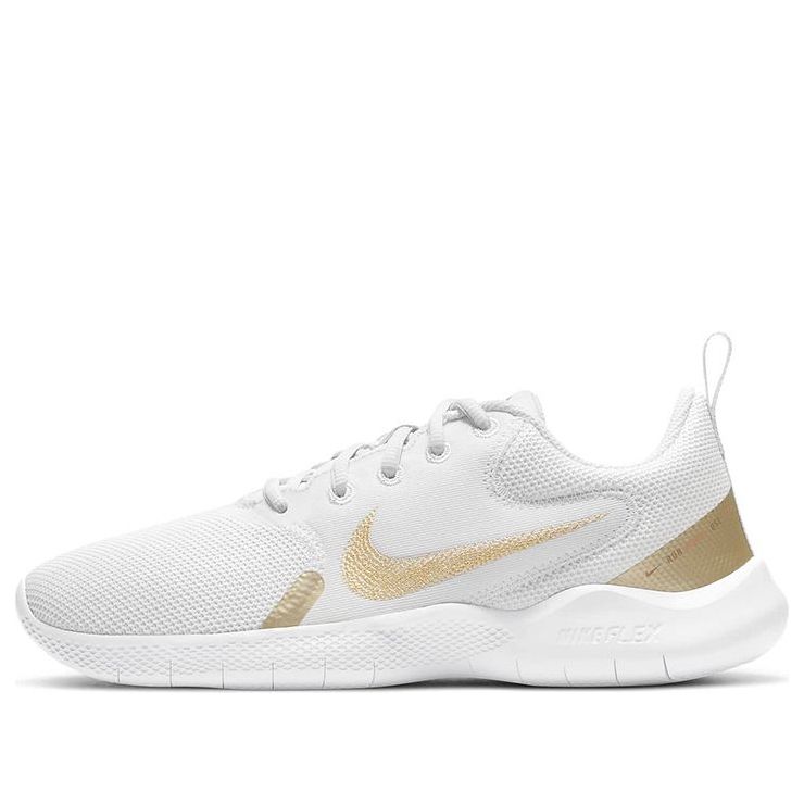 (WMNS) Nike Flex Experience Run 10 'White Metallic Gold Star' CI9964-010