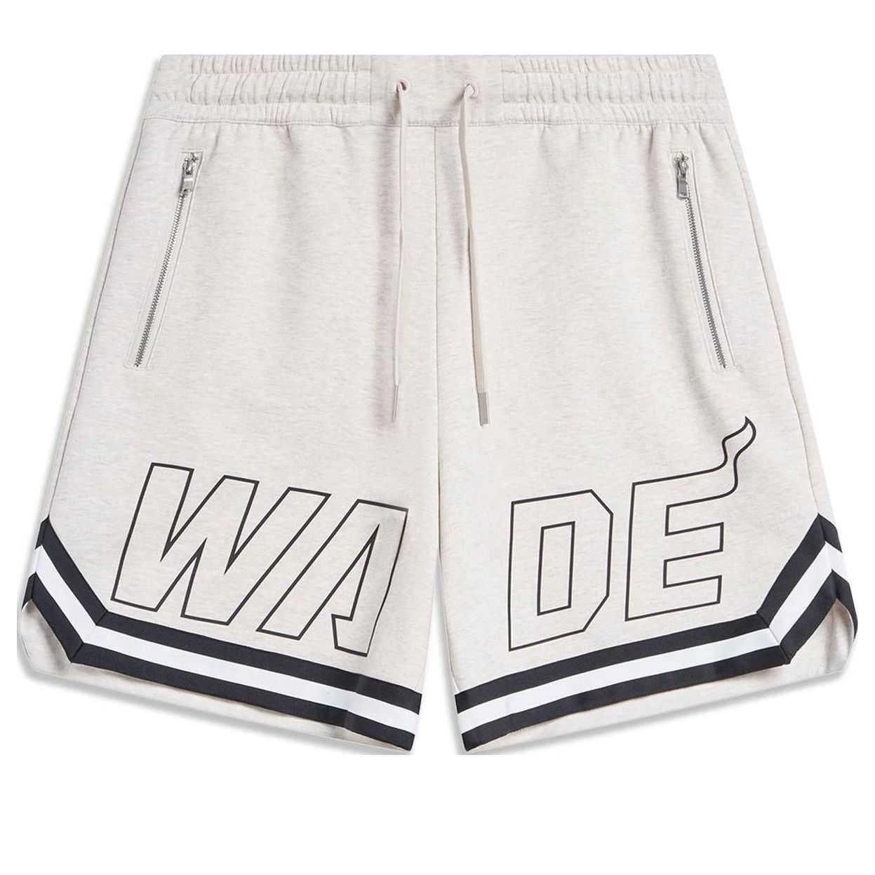 Li-Ning Way Of Wade Graphic Shorts 'Light Grey' AKSU341-5