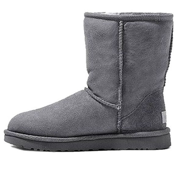 (WMNS) UGG Classic Short II Fleece Lined Gray 1016223-GREY
