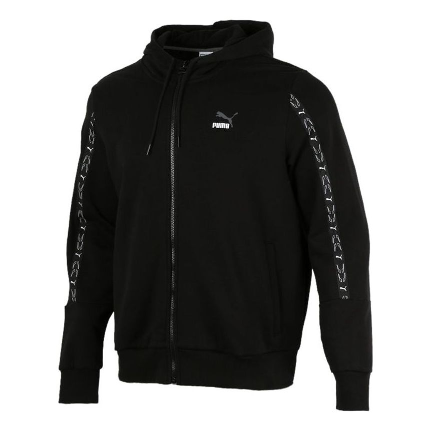 PUMA Elevate Hooded Full-Zip Jacket 'Black White' 531071-01