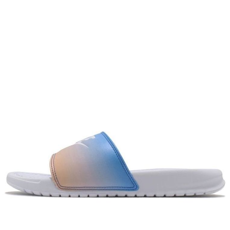 (WMNS) Nike Benassi JDI Print Slide 'White Hyper Royal' 618919-122