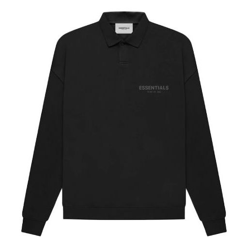 Fear of God Essentials FW21 Long Sleeve Polo Shirt 'Stretch Limo' FOG-FW21-142