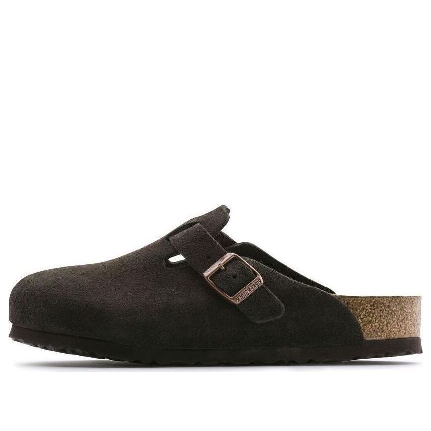 Birkenstock Boston Soft Footbed Suede Leather Narrow Fit 'Mocha' 0660463