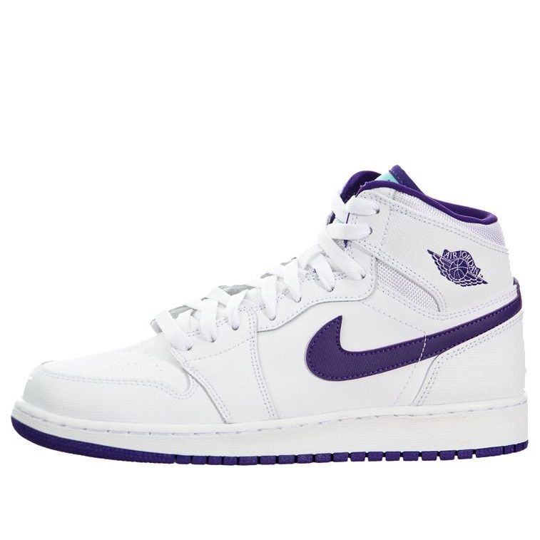 (GS) Air Jordan 1 Retro High 'White Court Purple' 332148-137