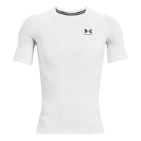 Men's Under Armour Logo Printing Round Neck Short Sleeve White 1361518-100