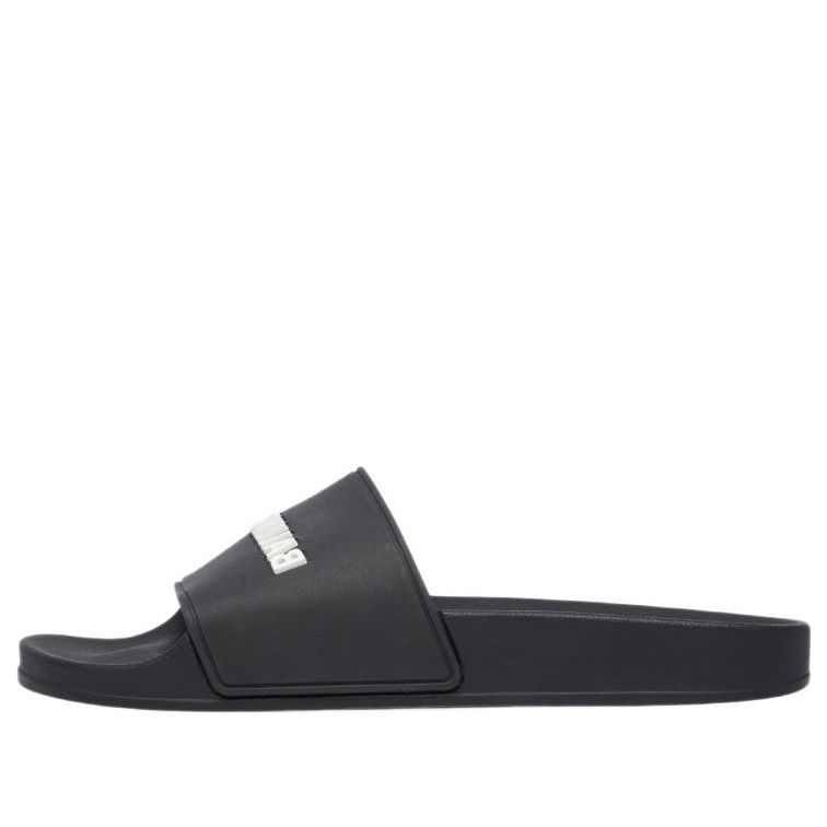 (WMNS) Balenciaga Pool Slides 'Black Rubber' 565547W1S801006