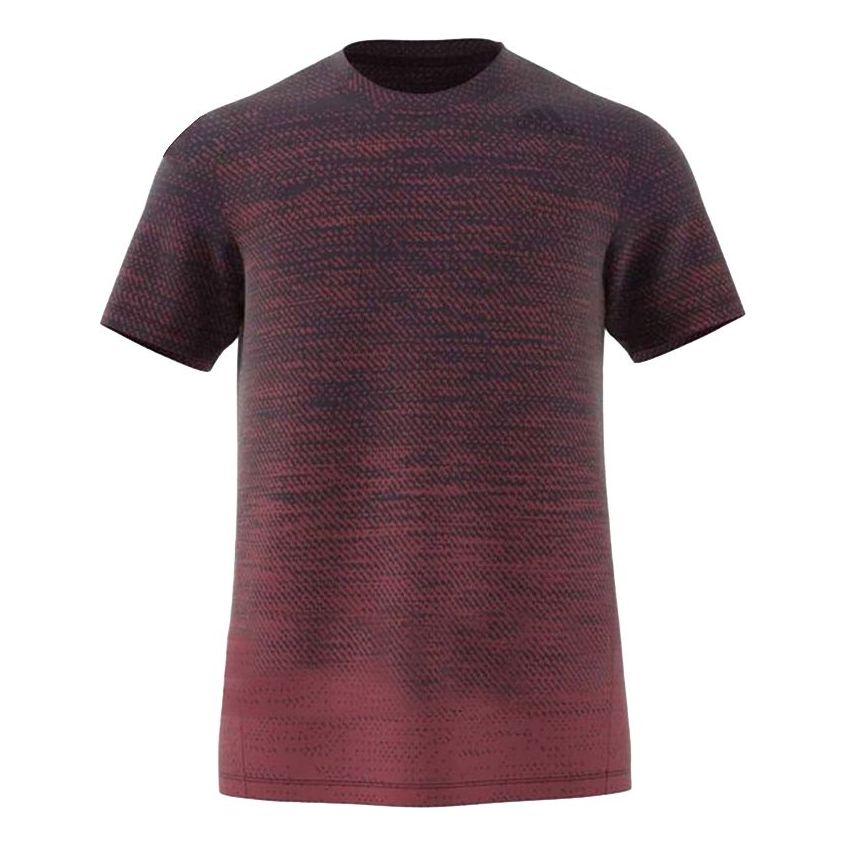 adidas Gradient Tee Sports Round Neck Short Sleeve Red GC8411